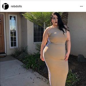 REBdolls Tan BodyCon Dress